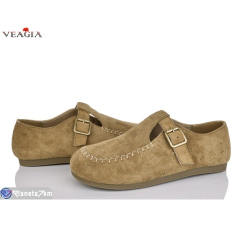 Мокасіни жіночі на весну/осінь (8 пар р.36-40) коричневий  "Veagia-ADA"