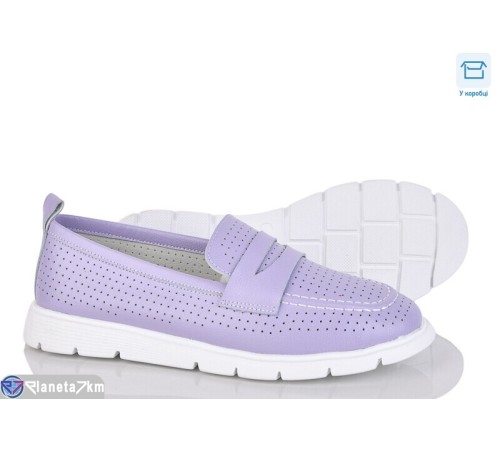 Туфлі жіночі на літо (8 пар р.36-41) фіолетовий  "Mirella"