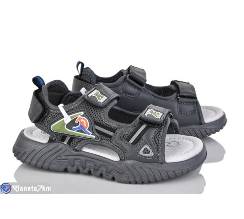 Сандалі дитячі на літо (8 пар р.27-32) сірий  "Mirella"