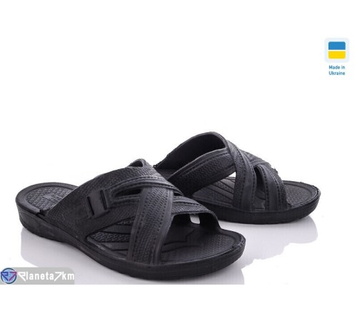 Шлепки чоловічі на літо (8 пар р.40-45) чорний  "Favora"