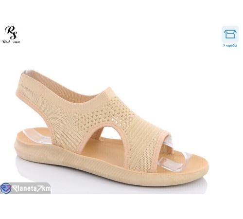 Босоніжки жіночі на літо (8 пар р.36-41) бежевий  "Red Sun"