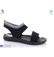 Босоніжки жіночі на літо (8 пар р.36-41) чорний  "Red Sun"