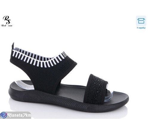 Босоніжки жіночі на літо (8 пар р.36-41) чорний  "Red Sun"