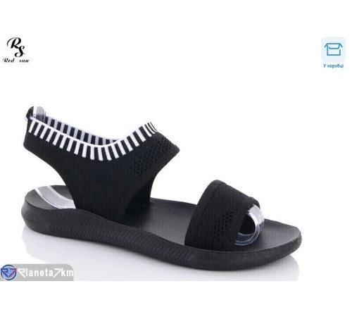 Босоніжки жіночі на літо (8 пар р.36-41) чорний  "Red Sun"