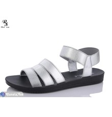 Босоніжки жіночі на літо (8 пар р.36-41) срібний  "Red Sun"