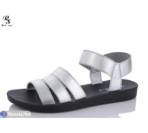 Босоніжки жіночі на літо (8 пар р.36-41) срібний  "Red Sun"