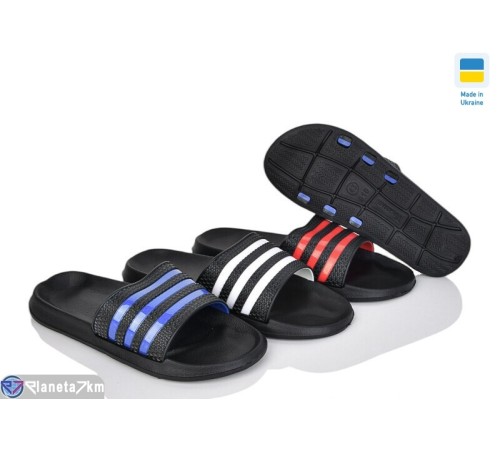 Шлепки чоловічі на літо (6 пар р.41-45) чорний  "Ladmir"