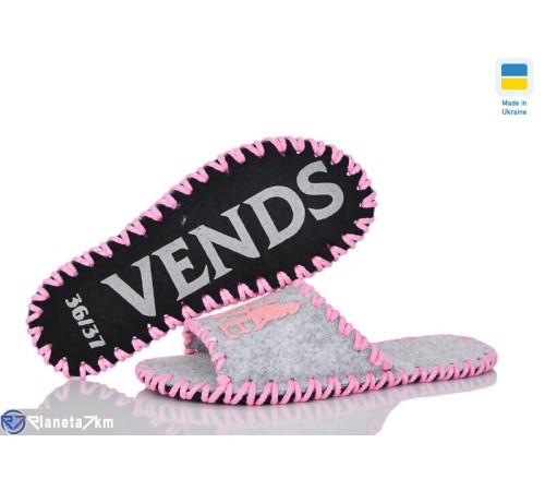 Тапки жіночі на весну/осінь (9 пар р.36-41) сірий  "Activ"