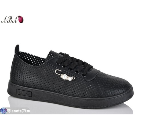 Кросівки жіночі на літо (8 пар р.36-41) чорний  "Aba"