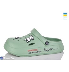 Кроки жіночі на літо (8 пар р.37-40) зелений  "LUCKY"