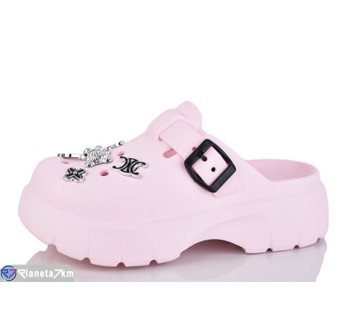 Жіночі сабо на літо (6 пар р.36-41) рожевий  "LULI"