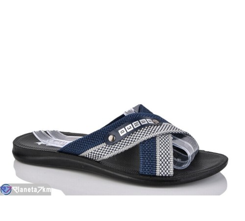 Шлепки чоловічі на літо (6 пар р.43-47) синій  "MURMUR"