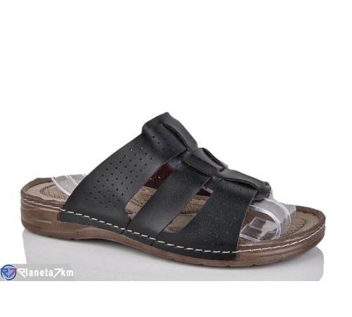 Шлепки чоловічі на літо (6 пар р.40-45) чорний  "MURMUR"