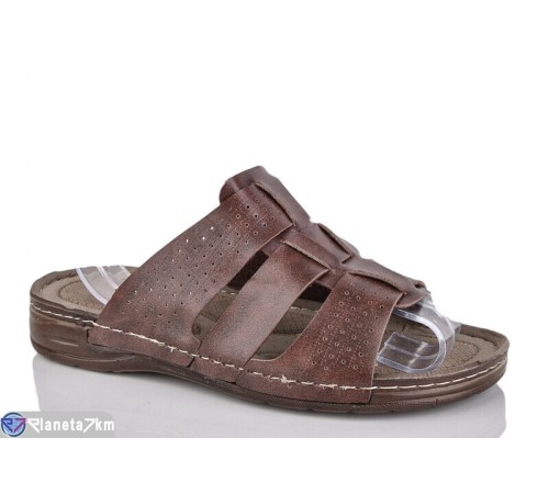 Шлепки чоловічі на літо (6 пар р.40-45) коричневий  "MURMUR"