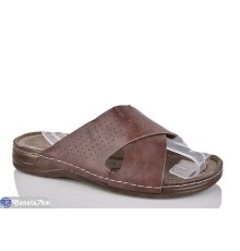 Шлепки чоловічі на літо (6 пар р.40-45) коричневий  "MURMUR"