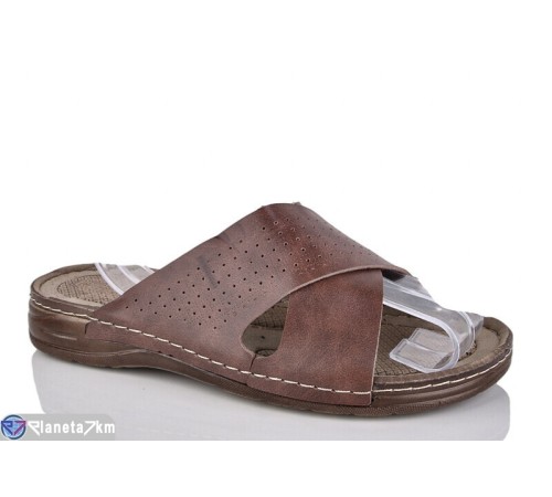 Шлепки чоловічі на літо (6 пар р.40-45) коричневий  "MURMUR"