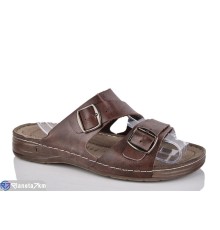 Шлепки чоловічі на літо (6 пар р.40-45) коричневий  "MURMUR"