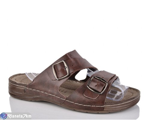 Шлепки чоловічі на літо (6 пар р.40-45) коричневий  "MURMUR"