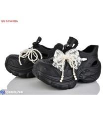 Кросівки жіночі на літо (6 пар р.36-41) чорний  "QQ&Панда"