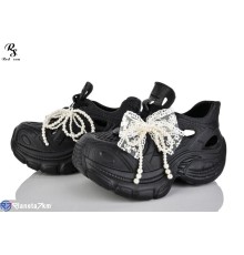 Кросівки жіночі на літо (6 пар р.36-41) чорний  "Red Sun"