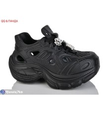 Кросівки жіночі на літо (9 пар р.36-41) чорний  "QQ&Панда"
