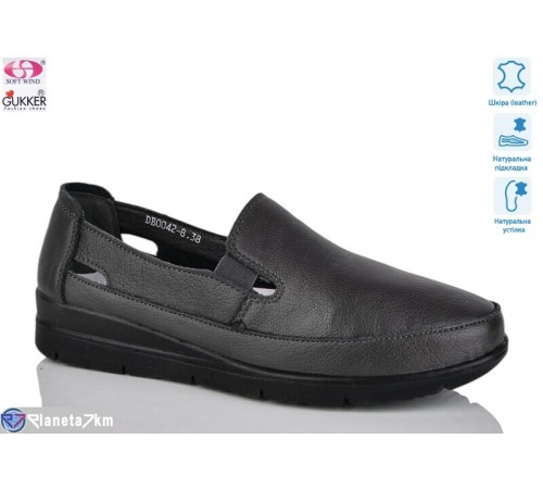 Туфлі жіночі на весну/осінь (8 пар р.37-42) сірий  "Gukkcr"