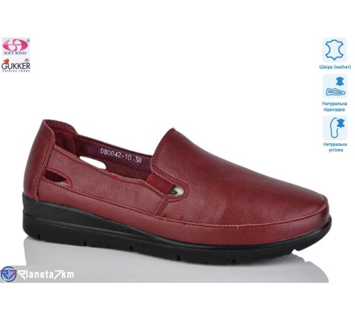 Туфлі жіночі на весну/осінь (8 пар р.37-42) червоний  "Gukkcr"