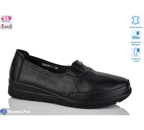 Туфлі жіночі на весну/осінь (8 пар р.37-42) чорний  "Gukkcr"