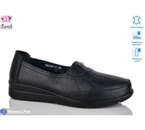 Туфлі жіночі на весну/осінь (8 пар р.37-42) синій  "Gukkcr"
