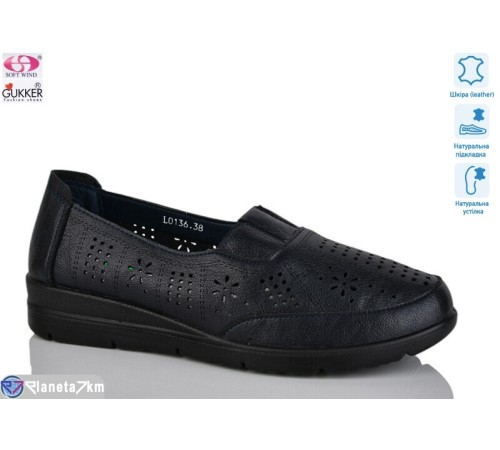 Туфлі жіночі на літо (8 пар р.37-42) синій  "Gukkcr"