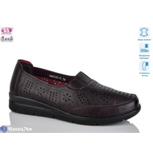 Туфлі жіночі на літо (8 пар р.37-42) бордовий  "Gukkcr"