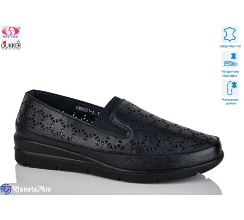 Туфлі жіночі на літо (8 пар р.37-42) синій  "Gukkcr"