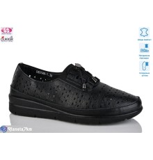 Туфлі жіночі на літо (8 пар р.37-42) чорний  "Gukkcr"