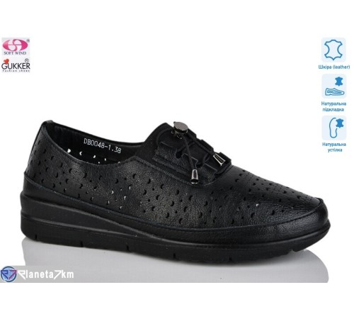Туфлі жіночі на літо (8 пар р.37-42) чорний  "Gukkcr"