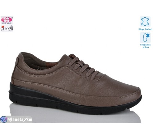 Туфлі жіночі на весну/осінь (8 пар р.37-42) коричневий  "Gukkcr"
