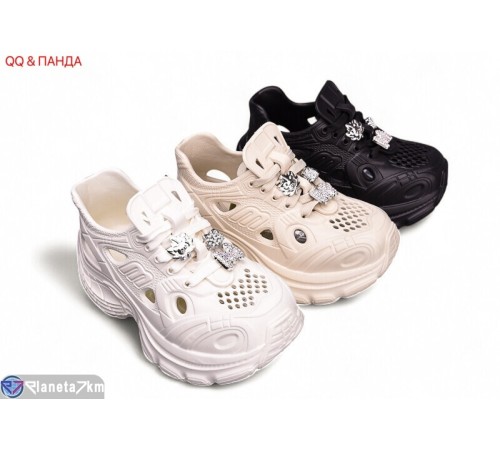 Кросівки жіночі на літо (9 пар р.36-41) чорний  "QQ&Панда"