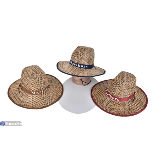 Капелюх чоловічий на літо (5 шт. р.сетка 56-58) мікс  "CAROLLA"