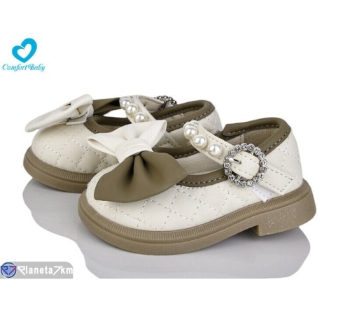 Дитячі туфлі на весну/осінь (5 пар р.16-20) бежевий  "Comfort-baby"