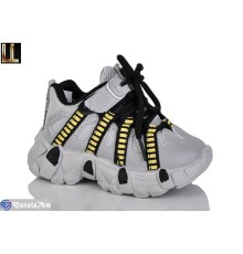 Дитячі кросівки на весну/осінь (8 пар р.21-26) сірий  "Lilin"