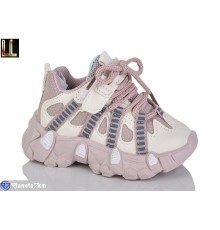 Дитячі кросівки на весну/осінь (8 пар р.25-30) рожевий  "Lilin"