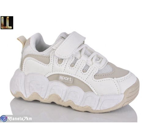 Дитячі кросівки на весну/осінь (8 пар р.25-30) бежевий  "Lilin"