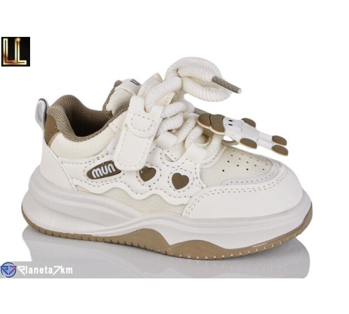 Дитячі кросівки на весну/осінь (8 пар р.25-30) бежевий  "Lilin"