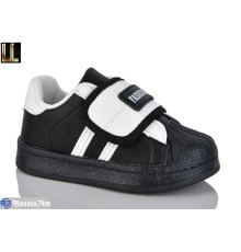 Дитячі кросівки на весну/осінь (8 пар р.25-30) чорний  "Lilin"