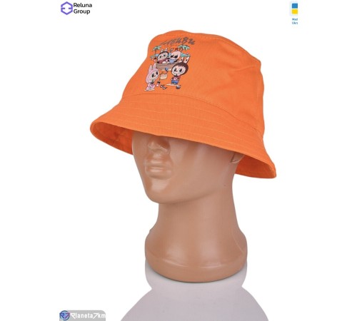 Панама дитяча на літо (3 шт. р.сетка ) оранжевий  "Raluka"