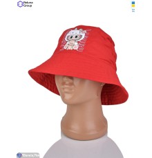 Панама дитяча на літо (3 шт. р.сетка ) червоний  "Raluka"