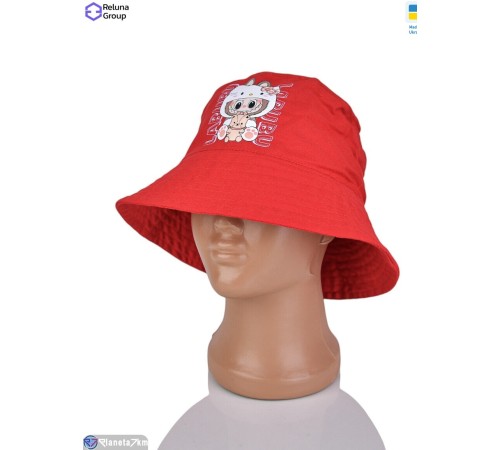 Панама дитяча на літо (3 шт. р.сетка ) червоний  "Raluka"