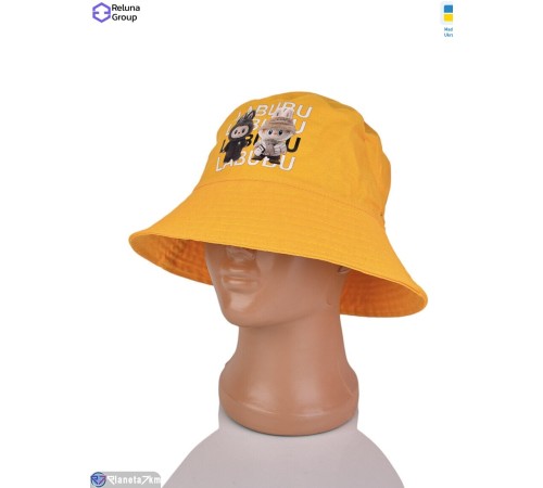 Панама дитяча на літо (3 шт. р.сетка ) жовтий  "Raluka"