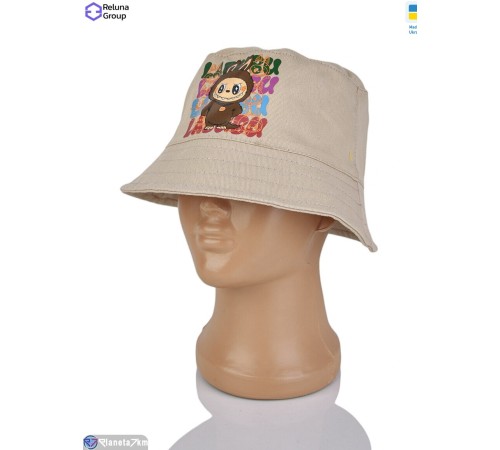 Панама дитяча на літо (3 шт. р.сетка ) бежевий  "Raluka"