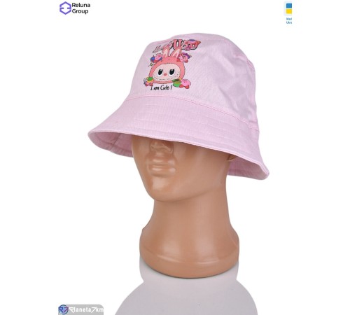 Панама дитяча на літо (3 шт. р.сетка ) рожевий  "Raluka"