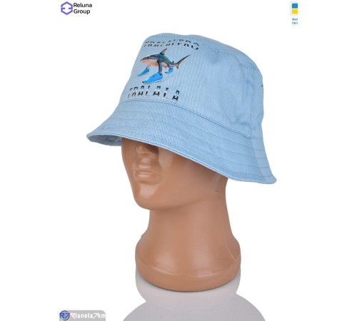 Панама дитяча на літо (3 шт. р.сетка ) блакитний  "Raluka"